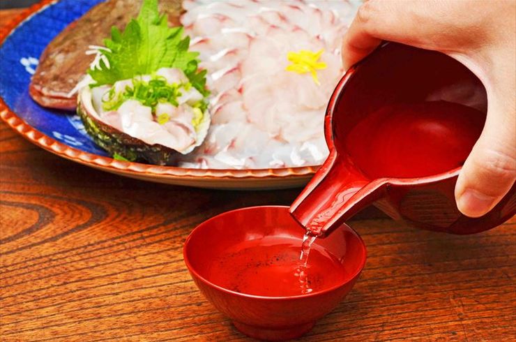刺身と日本酒